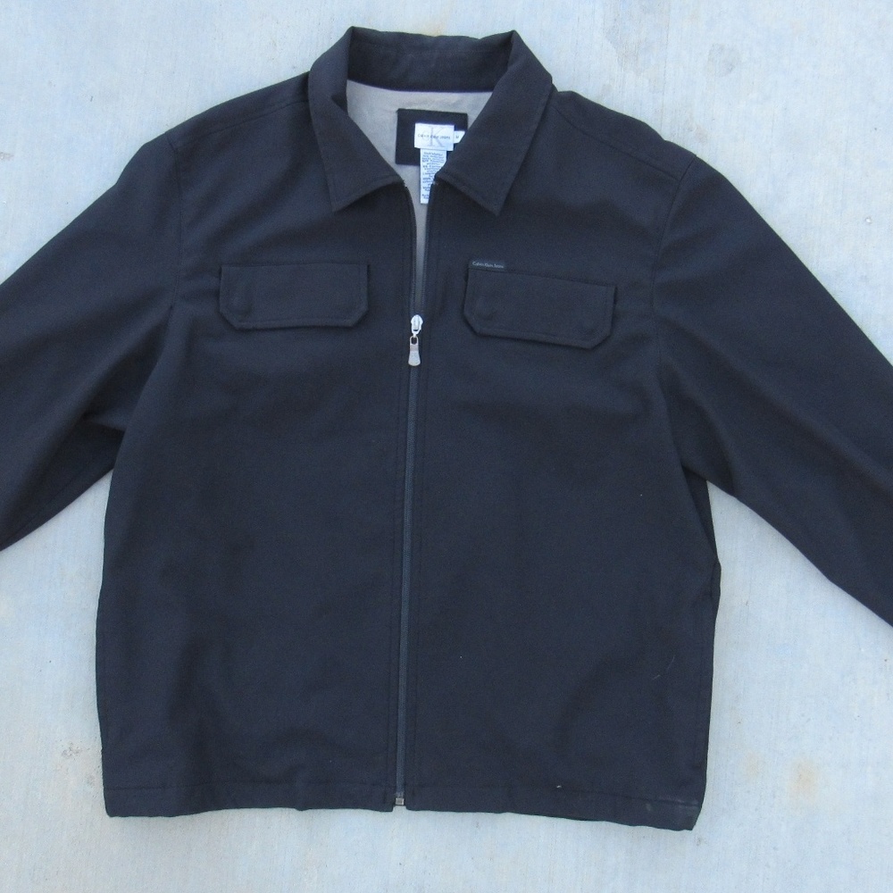 Calvin Klein black zip up jacket